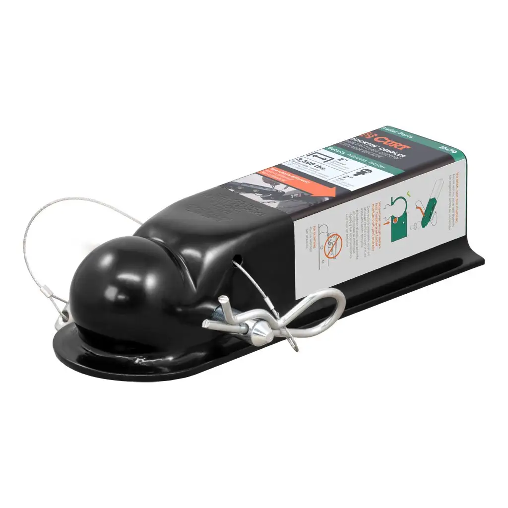 QuickPin No-Latch 2\ Trailer Coupler (2\ Channel, 3,500 lbs)