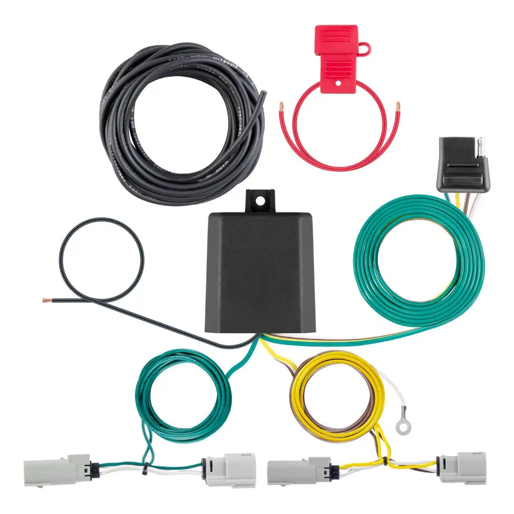 Custom Wiring Harness, 4-Way Flat Output, Select Ford Transit 350, 350 HD Dually