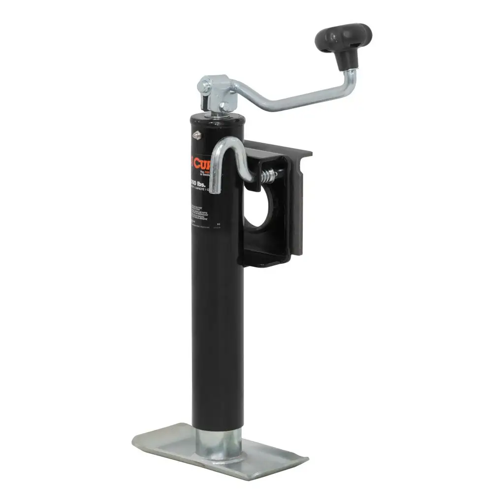 Bracket-Mount Swivel Jack with Top Handle (2,000 lbs, 10\" Travel)