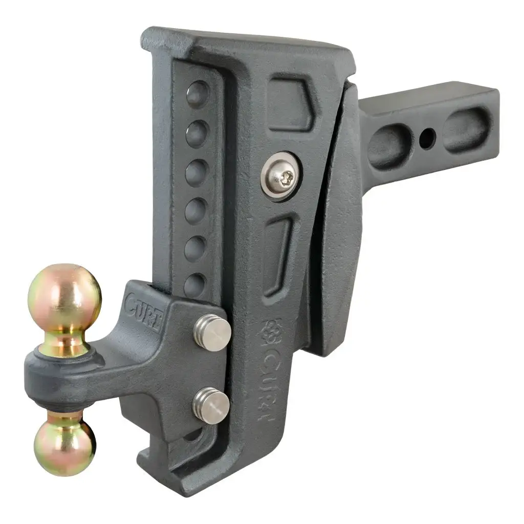 Rebellion XD Adjustable Cushion Hitch (2-1/2\ Shank, 2\, 2-5/16\" Balls, 20K)