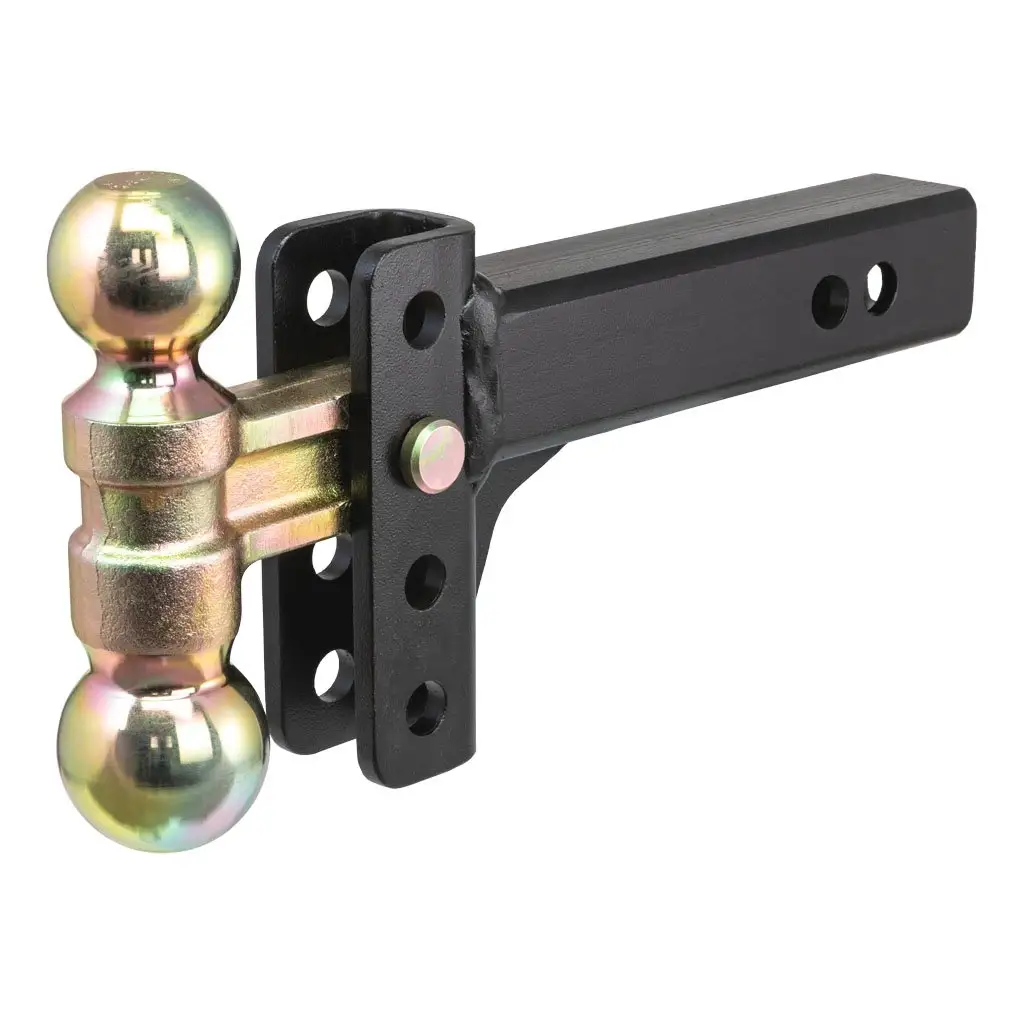 Slim Adjustable Channel Mount with Dual Ball (2\ Shank, 10K, 3-3/4\ Drop)