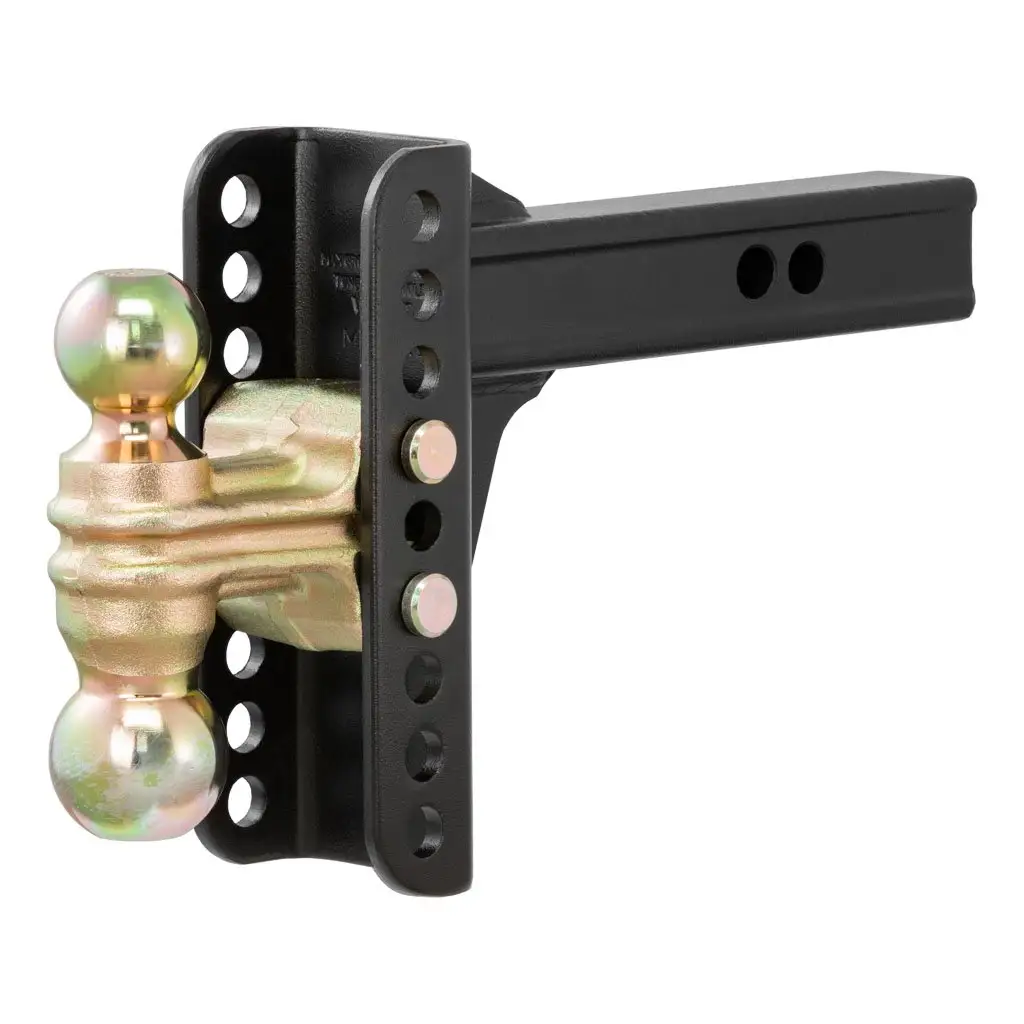 Adjustable Channel Mount with Dual Ball (2\ Shank, 14,000 lbs., 6\ Drop)