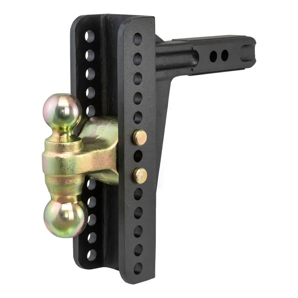 Adjustable Channel Mount with Dual Ball (2\ Shank, 14,000 lbs., 10-1/8\ Drop)