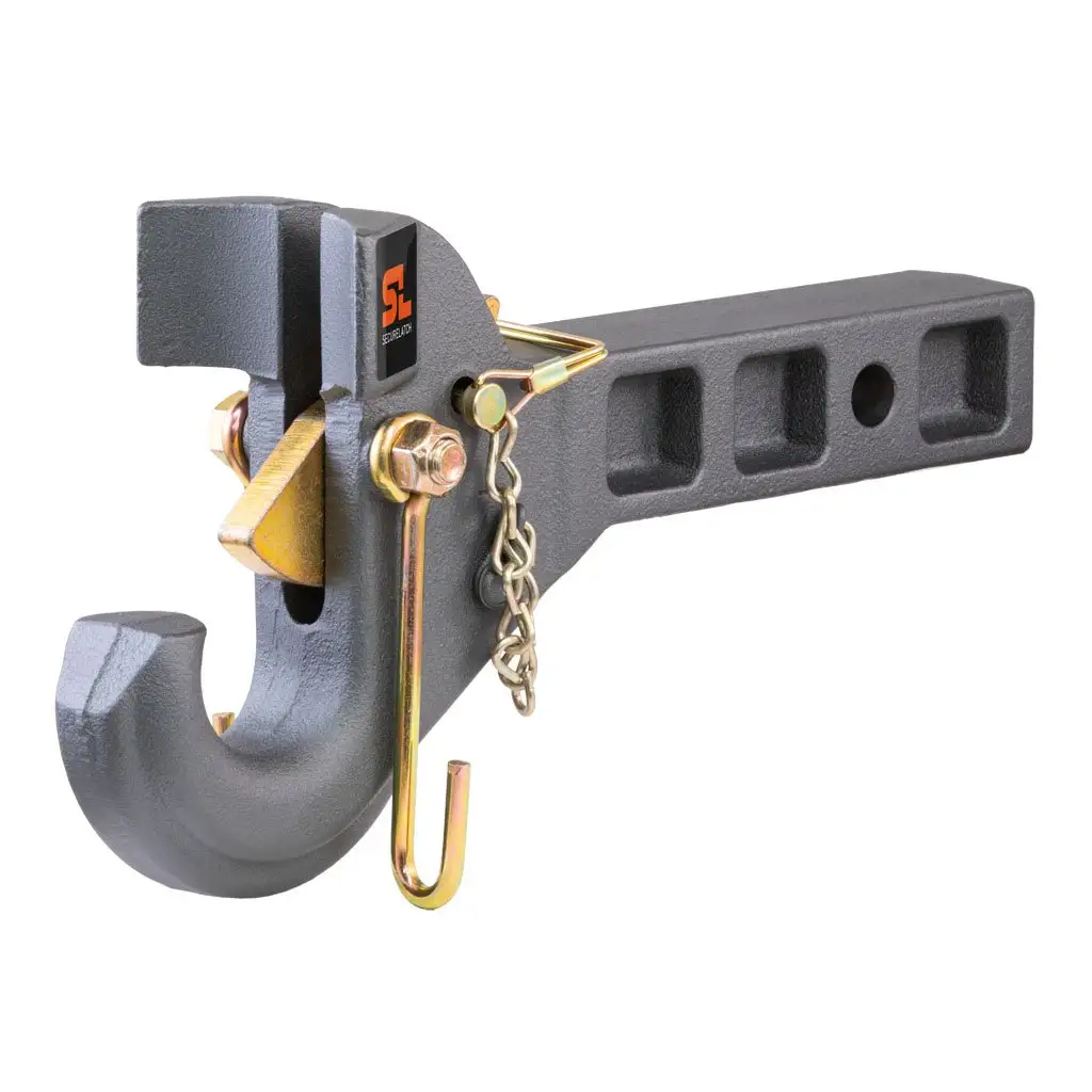 SecureLatch Receiver-Mount Pintle Hook (2\ Shank, 14K, 2-1/2\ or 3\" Lunette)