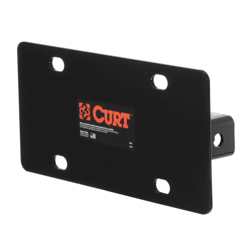 Hitch-Mounted License Plate Holder (Fits 2\" Receiver)