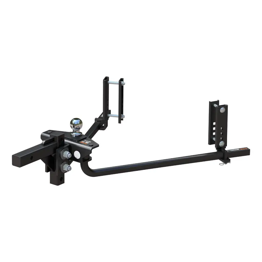 TruTrack 2P Round Bar Weight Distribution Hitch with 2x Sway Control, 8-10K