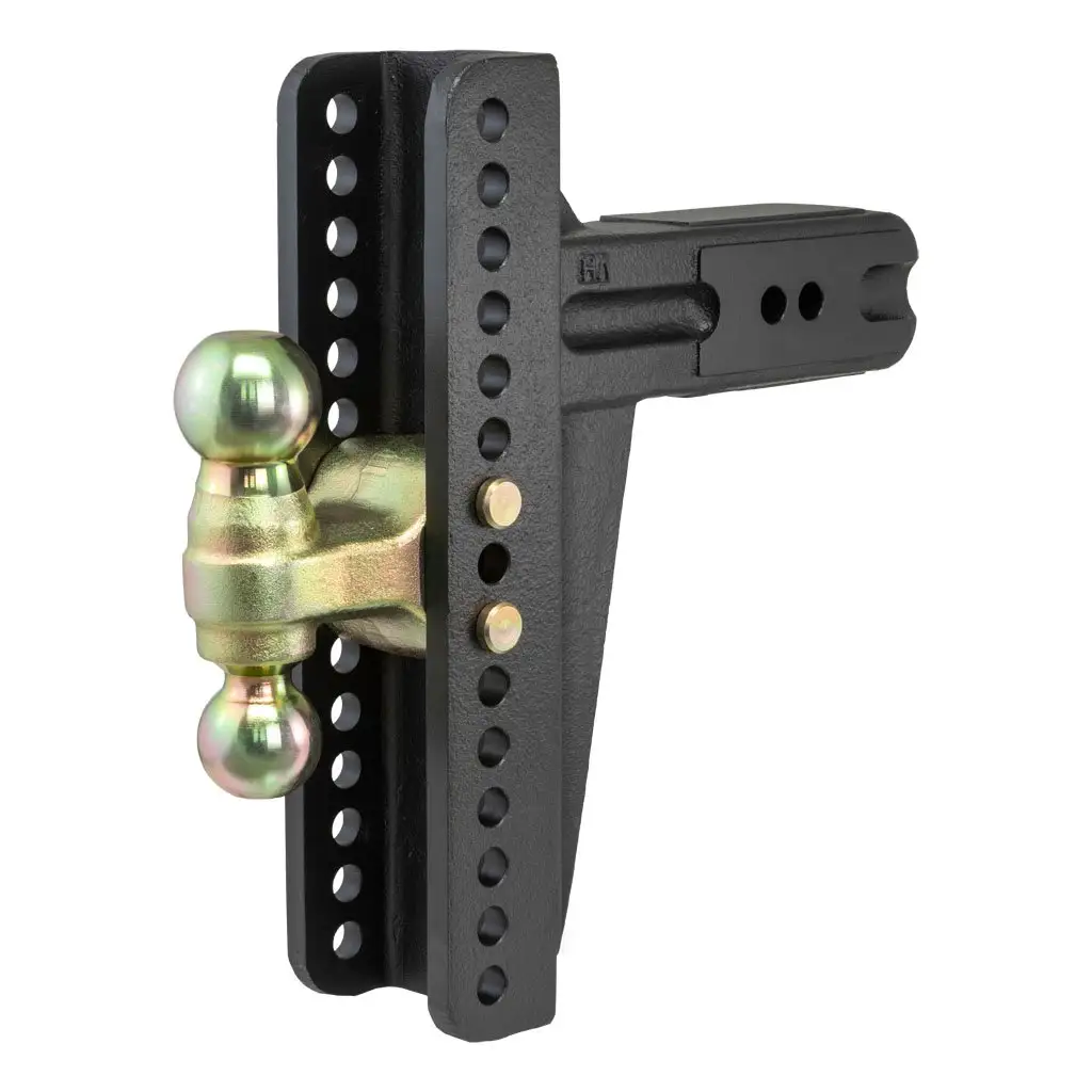 Adjustable Channel Mount with Dual Ball (3\ Shank, 21,000 lbs., 10-5/8\ Drop)