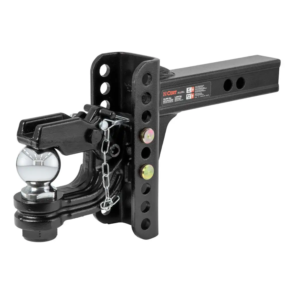 Adjustable Channel Mount with 2-5/16\ Ball & Pintle (2\ Shank, 13,000 lbs.)