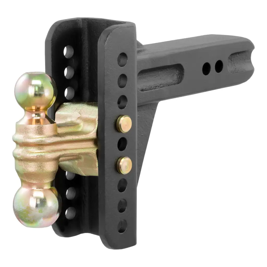 Adjustable Channel Mount with Dual Ball (2-1/2\ Shank, 20,000 lbs., 6\ Drop)