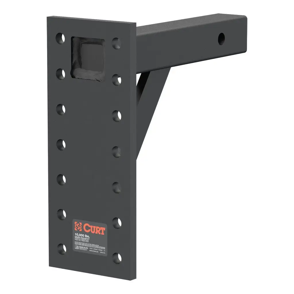 Adjustable Pintle Mount (2\ Shank, 10,000 lbs., 13\ High, 10\" Long)