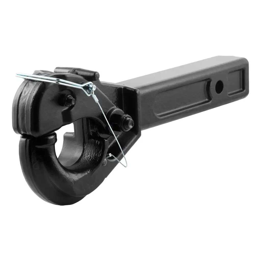Receiver-Mount Pintle Hook (2\ Shank, 10,000 lbs., 2-1/2\ Lunette Rings)