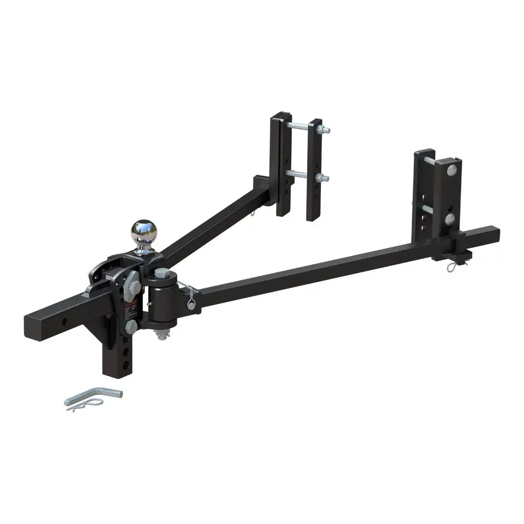 TruTrack 2P Trunnion Weight Distribution Hitch with 2x Sway Control, 8-12K