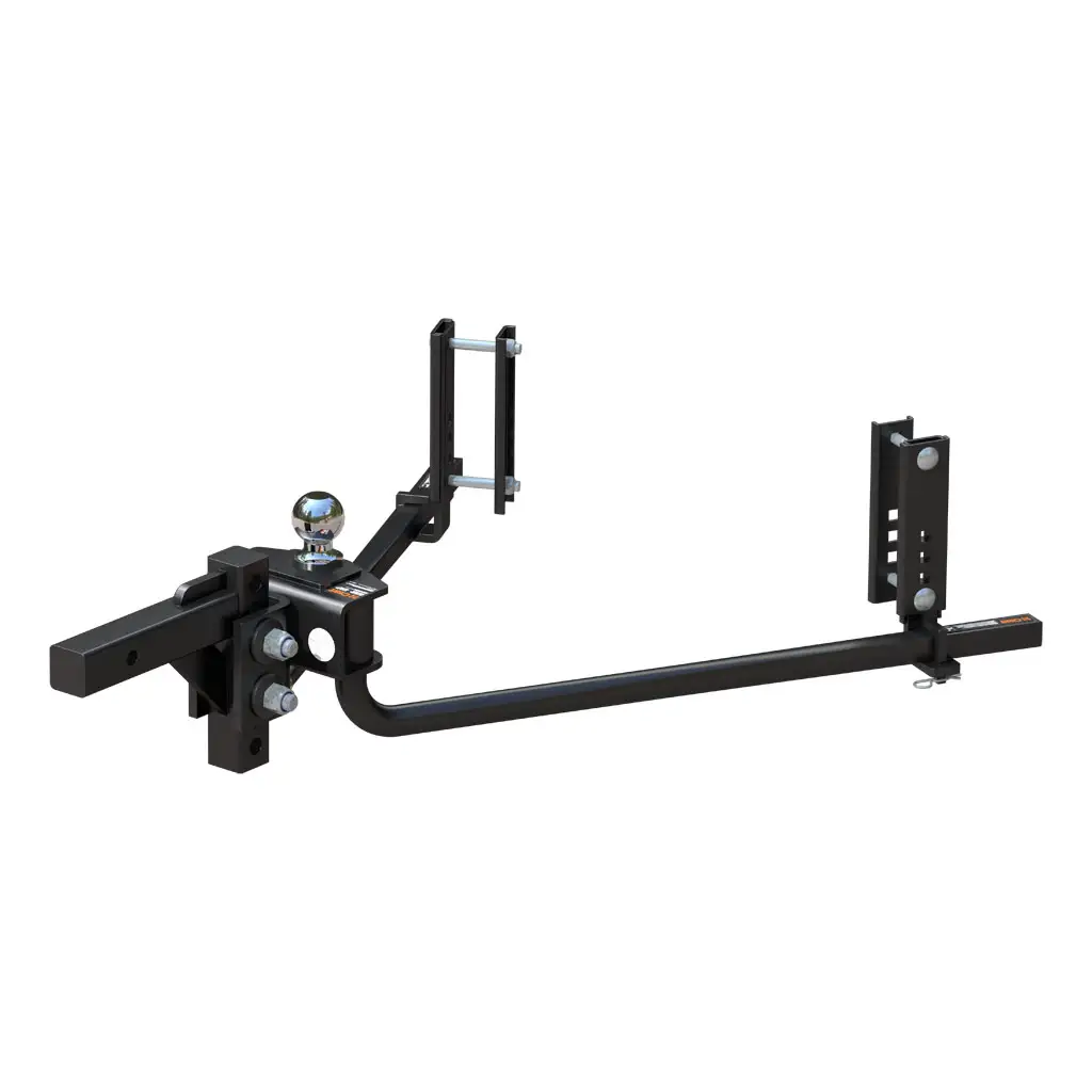 TruTrack 2P Round Bar Weight Distribution Hitch with 2x Sway Control, 5-8K