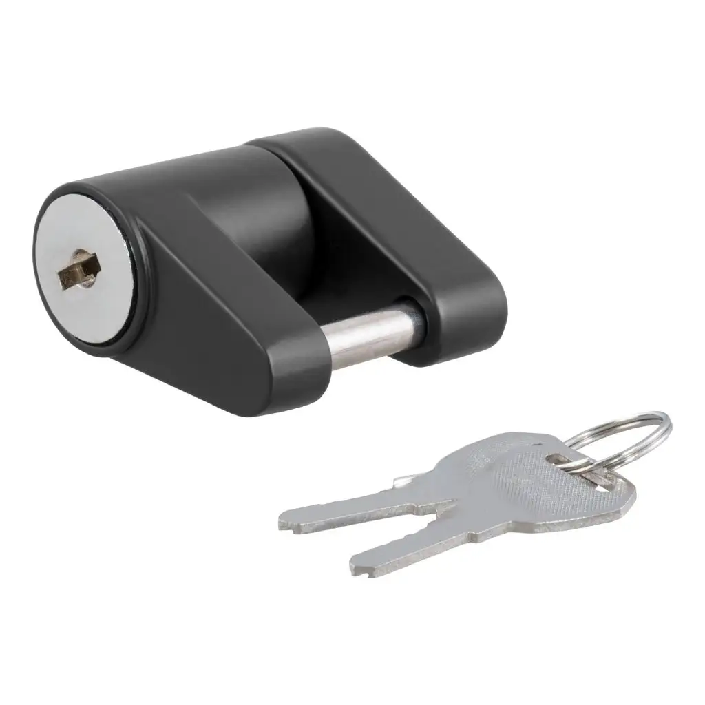 Coupler Lock (1/4\ Pin, 3/4\ Latch Span, Padlock, Black)