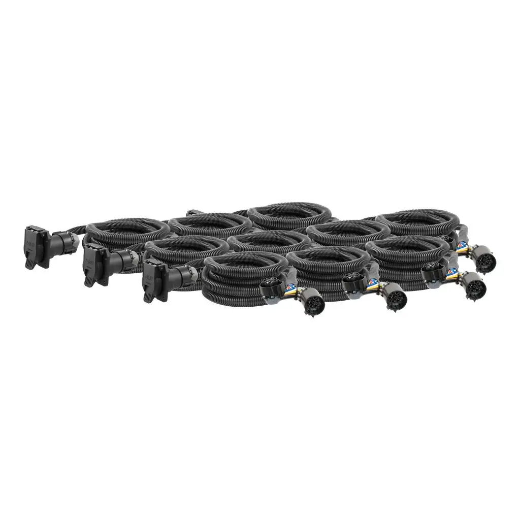 10' Custom Wiring Extension Harnesses (Adds 7-Way RV Blade to Truck Bed, 10-Pk)