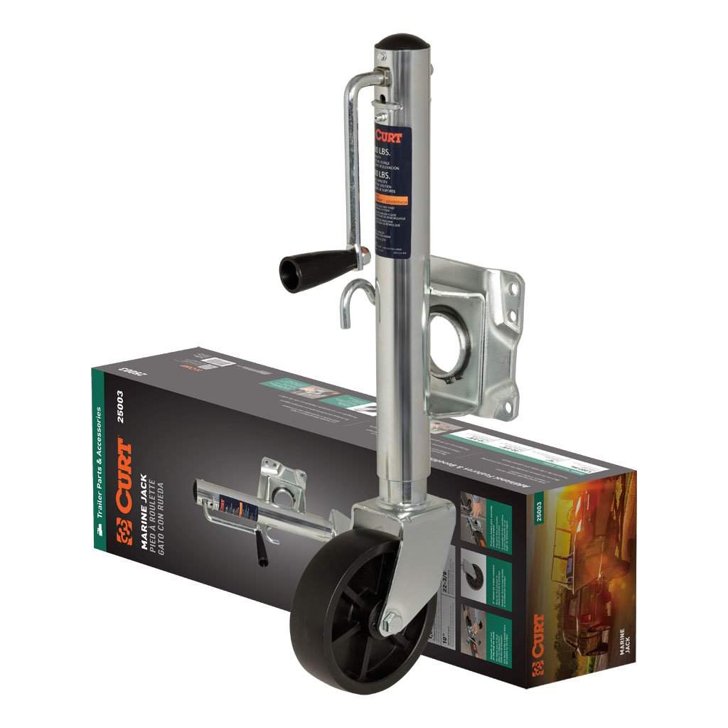 Marine Trailer Jack with 6\ Wheel (1,000 lbs, 10\ Travel, Packaged)
