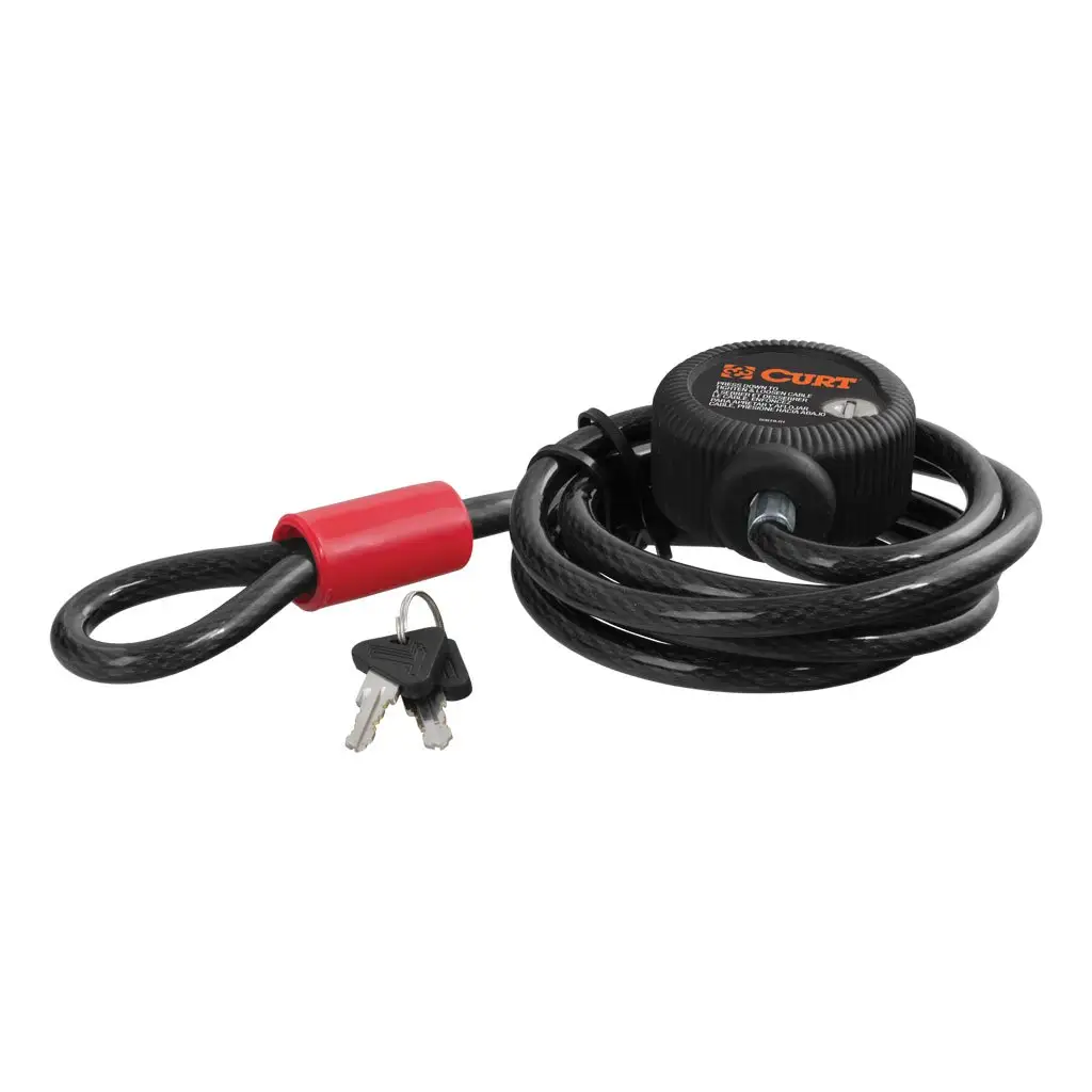 Multi-Use Cable Lock (6' x 3/8\" Cable, Vinyl-Coated Braided Steel)