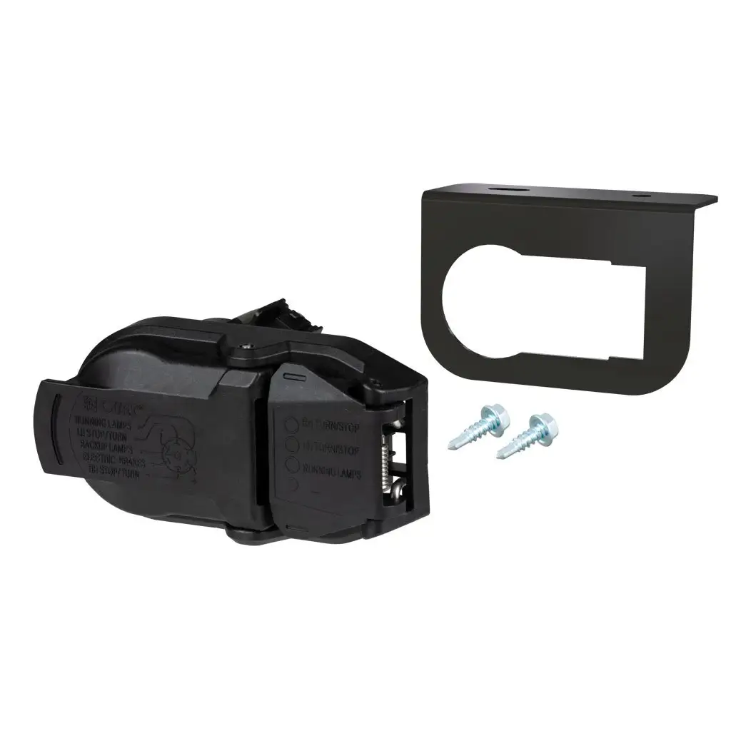 OEM Replacement Dual-Output 7 & 4-Way Connector with Mounting Bracket, Packaged