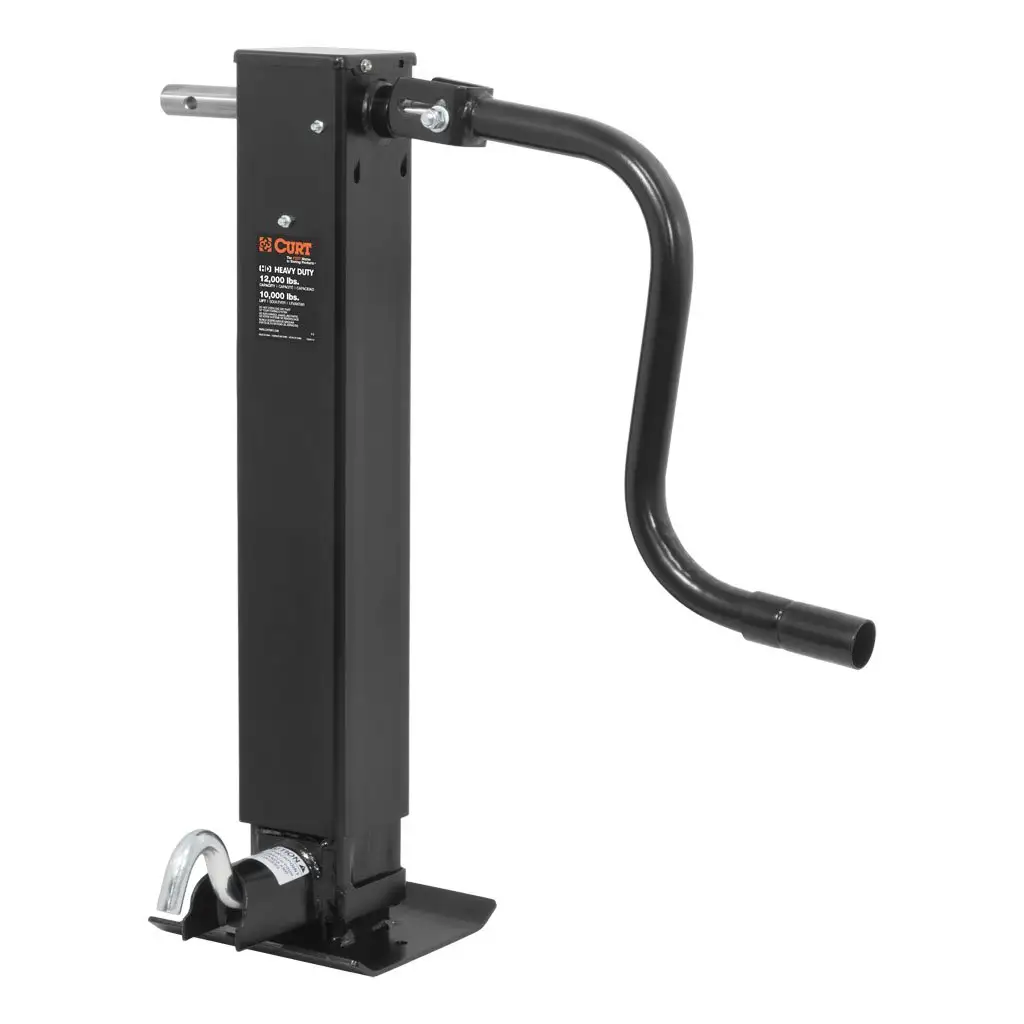 Direct-Weld Square Jack with Side Handle (12,000 lbs, 12-1/2\" Travel)