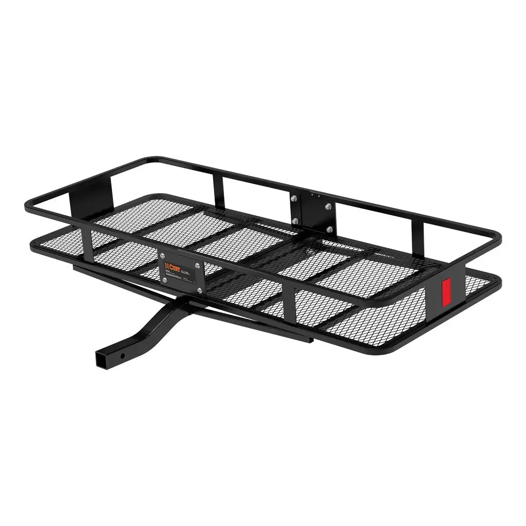 60\ x 24\ Black Steel Basket Cargo Carrier (Fixed 2\" Shank, 500 lbs.)