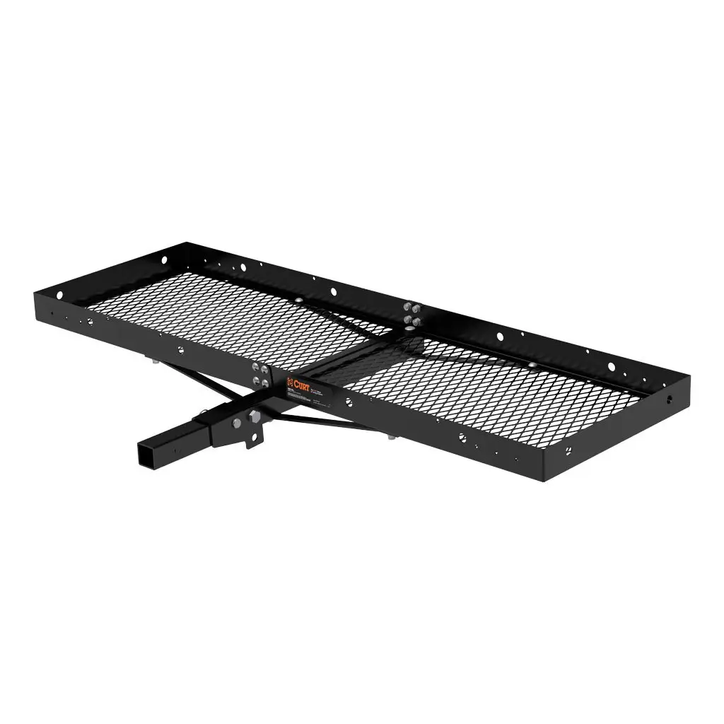 60\ x 20\ Black Steel Tray Cargo Carrier (Folding 2\" Shank, 500 lbs.)